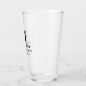 Vader van de Bride Monogram Wedding Beer Glas (Links)