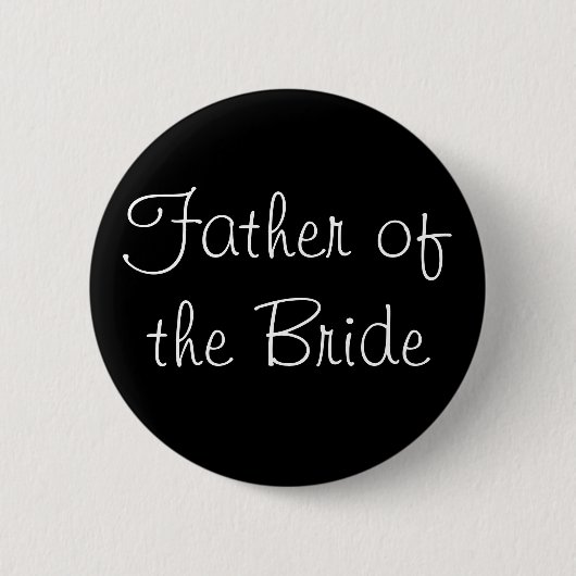 Vader van de Bride Pin Ronde Button 5,7 Cm (Voorkant)