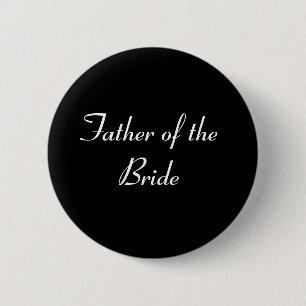 "Vader van de Bride" pin Ronde Button 5,7 Cm