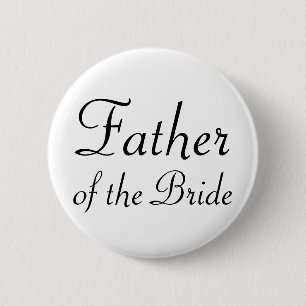 Vader van de Bride Pinback-Button Ronde Button 5,7 Cm