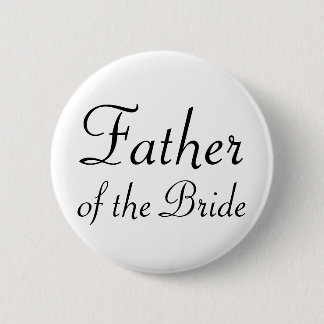 Vader van de Bride Pinback-Button Ronde Button 5,7 Cm