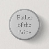 Vader van de Bride Pinback-Buttonnen Ronde Button 3,2 Cm (Voorkant)