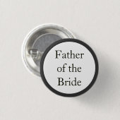 Vader van de Bride Pinback-Buttonnen Ronde Button 3,2 Cm (Voorkant /achterkant)