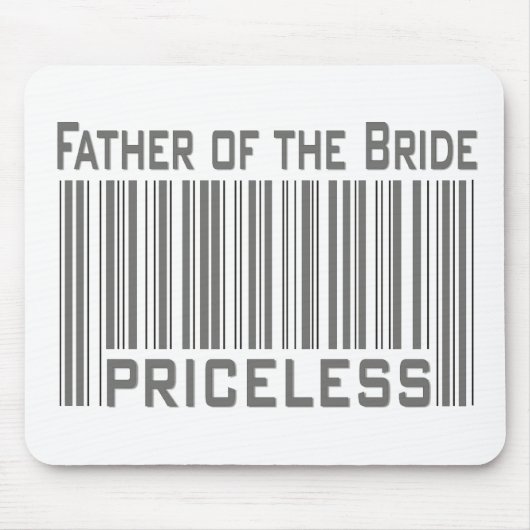Vader van de Bride Priceless Muismat (Voorkant)