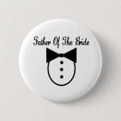Vader van de Bride Ronde Button 5,7 Cm (Voorkant)