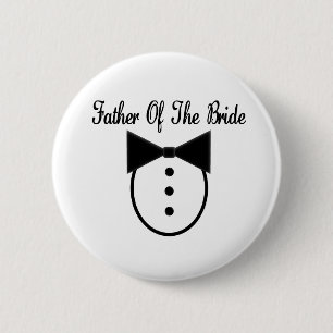 Vader van de Bride Ronde Button 5,7 Cm