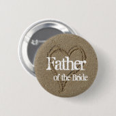 Vader van de Bride Ronde Button 5,7 Cm (Voorkant /achterkant)