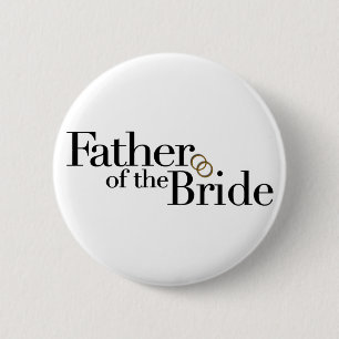 Vader van de Bride Ronde Button 5,7 Cm