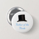 Vader van de Bride Ronde Button 5,7 Cm (Voorkant /achterkant)