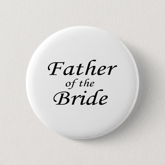Vader van de Bride Ronde Button 5,7 Cm (Voorkant)