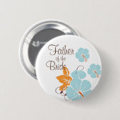 Vader van de Bride Ronde Button 5,7 Cm (Voorkant /achterkant)