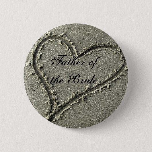 Vader van de Bride Ronde Button 5,7 Cm (Voorkant)
