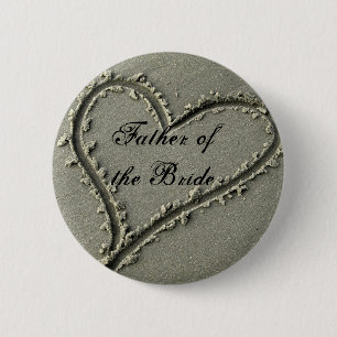 Vader van de Bride Ronde Button 5,7 Cm