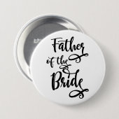 Vader van de Bride Ronde Button 7,6 Cm (Voorkant /achterkant)