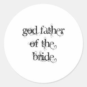 Vader van de Bride Ronde Sticker