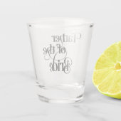 Vader van de Bride Shot Glas (Achterkant)