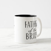 Vader van de Bride Tweekleurige Koffiemok (Voorkant rechts)