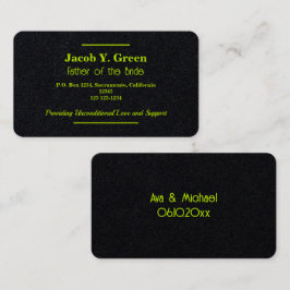 Vader van de Bride Visitekaartje