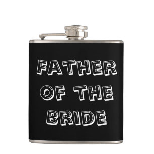 Vader van de Bride Weddenschap Heupfles