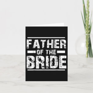 Vader van de Bride Wedding Bridal Party Kaart