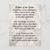 Vader van de Bride - Wit Briefkaart (Voorkant)