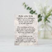 Vader van de Bride - Wit Briefkaart (Staand voorkant)