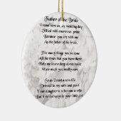 Vader van de Bride - Wit Keramisch Ornament (Rechts)
