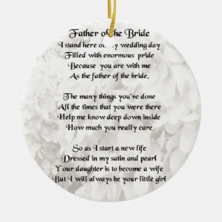Vader van de Bride - Wit Keramisch Ornament