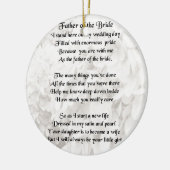 Vader van de Bride - Wit Keramisch Ornament (Links)