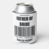 Vader van de bridescan voor het Shirt van de betaa Blikjeskoeler (Blikje Achterkant)