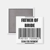 Vader van de bridescan voor het Shirt van de betaa Magneet (Voorkant / Achterkant)