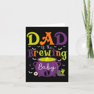 Vader van de brouwende Baby heks Baby shower Ghost Kaart