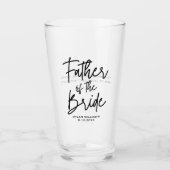 Vader van de bruid aangepaste bruiloft glas (Voorkant)