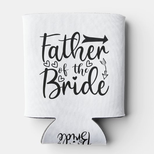 Vader van de bruid blikjeskoeler (Achterkant)