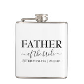 Vader van de bruid bruiloft feest gewoonte heupfles (Voorkant)