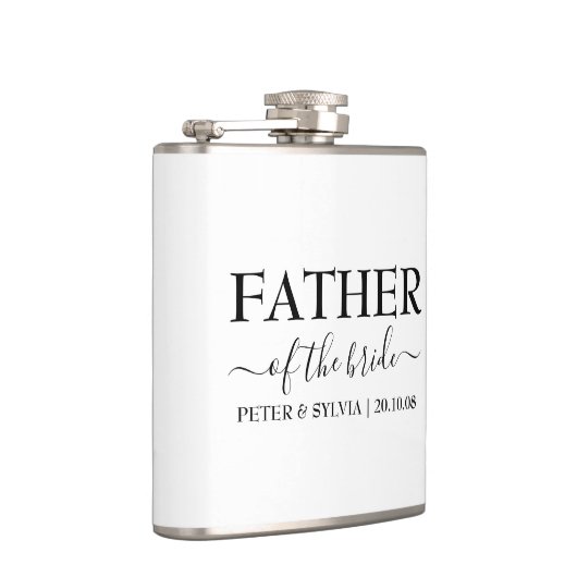 Vader van de bruid bruiloft feest gewoonte heupfles (Rechts)