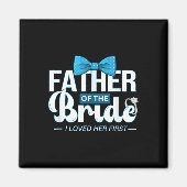 Vader van de bruid bruiloft vader papa Bachelor br Magneet (Voorkant)