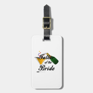 Vader van de bruid Champagne Toast Bagagelabel