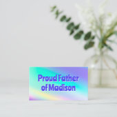 Vader van de bruid contactkaartje (Staand voorkant)