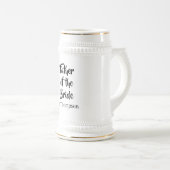 Vader van de bruid Custom Wedding Ouder Gift Bierpul (Voorkant rechts)