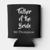Vader van de bruid Custom Wedding Ouder Gift Blikjeskoeler (Achterkant)