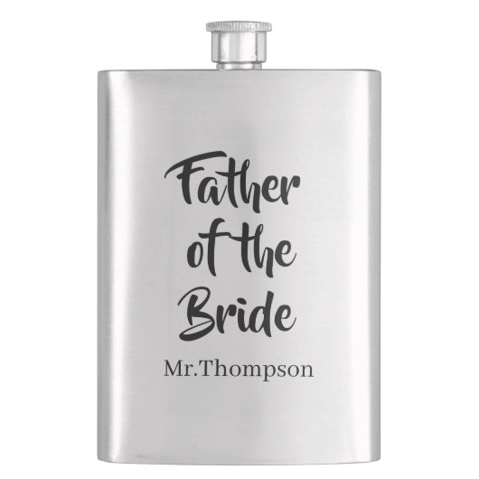 Vader van de bruid Custom Wedding Ouder Gift Flacon (Voorkant)
