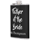 Vader van de bruid Custom Wedding Ouder Gift Heupfles (Links)