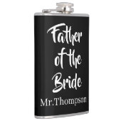 Vader van de bruid Custom Wedding Ouder Gift Heupfles (Rechts)