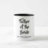 Vader van de bruid Custom Wedding Ouder Gift Mok (Midden)