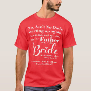 Vader van de bruid design familie t-shirt