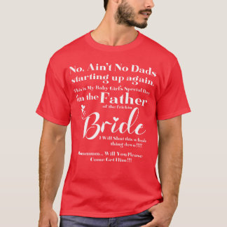 Vader van de bruid design familie t-shirt