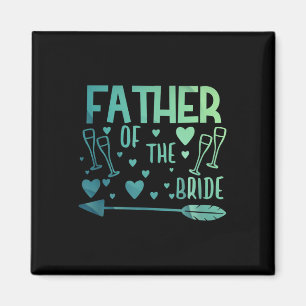 Vader van de bruid- en bruideT - shirts die de ann Magneet