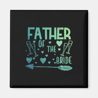 Vader van de bruid- en bruideT - shirts die de ann Magneet