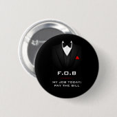Vader van de Bruid Funny Aanpasbaar Ronde Button 5,7 Cm (Voorkant /achterkant)